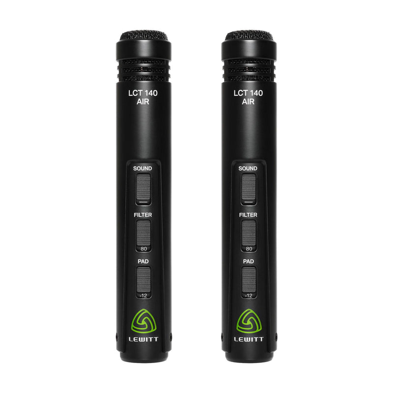 Lewitt LCT 140 AIR Stereo Pair Small Diaphragm Condenser Microphones - Open Box
