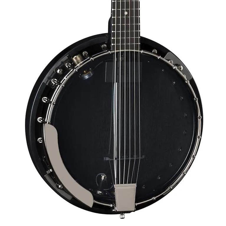 Dean Backwoods 6 Six-String Banjo with Pickup, Black Chrome - Used