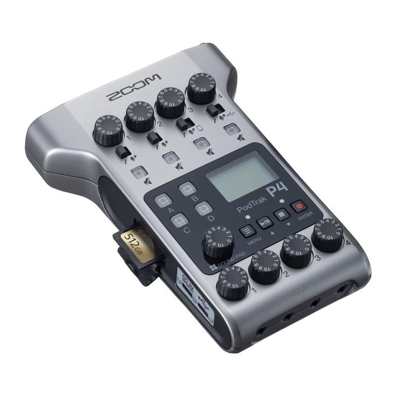 Zoom PodTrak P4 Portable Podcast Audio Recorder - Used