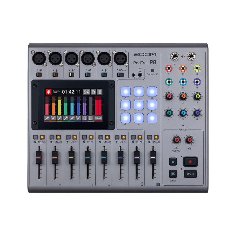 Zoom PodTrak P8 8-Channel Podcasting Workstation Mixer - Used