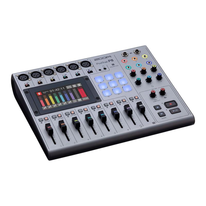 Zoom PodTrak P8 8-Channel Podcasting Workstation Mixer - Used