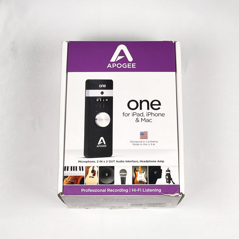 Apogee One Audio Interface for IOS, iPad, iPhone, Mac/PC