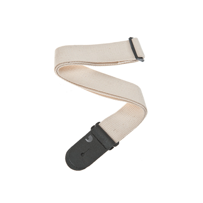 D'Addario 50CT01 Guitar Strap Cotton - Natural