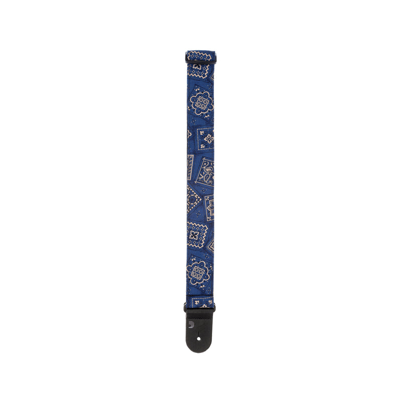D'Addario 50G03 Guitar Strap - Blue Bandana Pattern