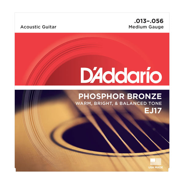 D'Addario EJ17 Acoustic Medium Guitar Strings .013-.056