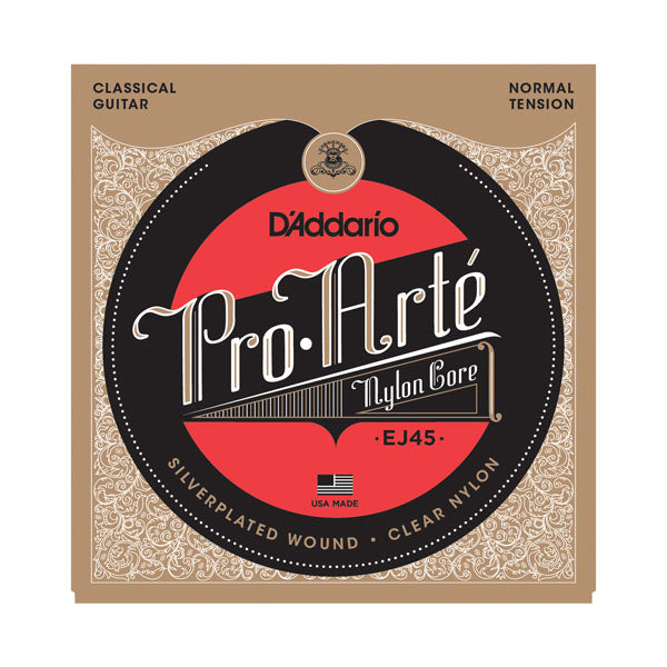 D'Addario EJ45 Silver/Clear Classical Guitar Strings
