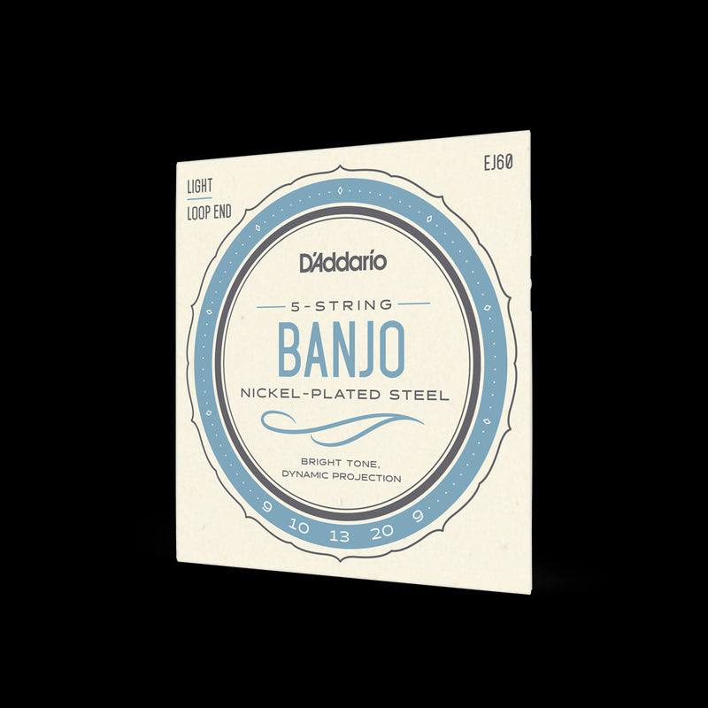 D'Addario EJ60 5-String Banjo Strings Set - Light .009 - .020 (J60)