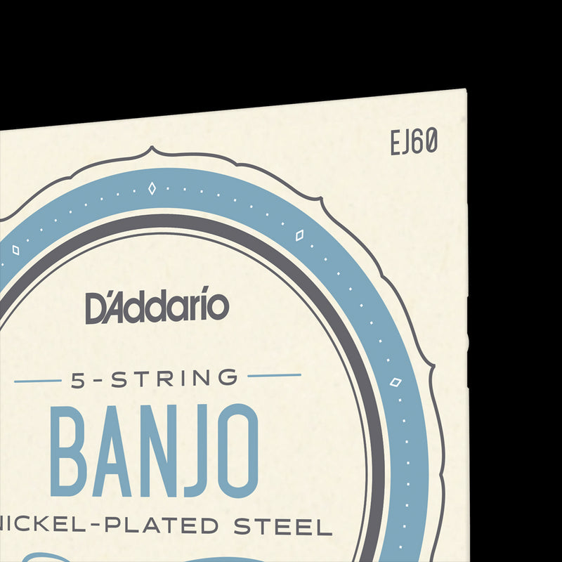 D'Addario EJ60 5-String Banjo Strings Set - Light .009 - .020 (J60)