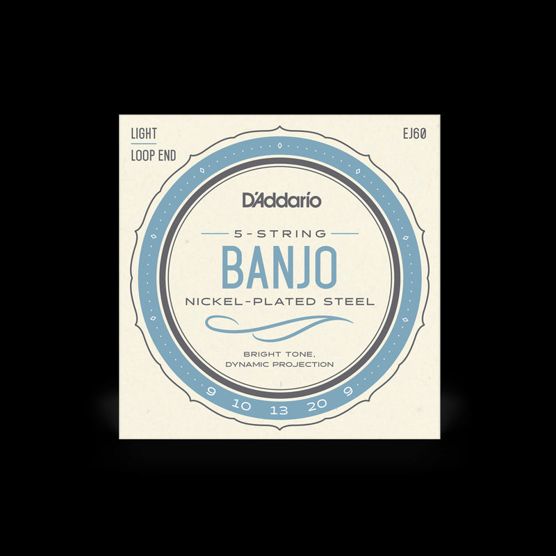 D'Addario EJ60 5-String Banjo Strings Set - Light .009 - .020 (J60)