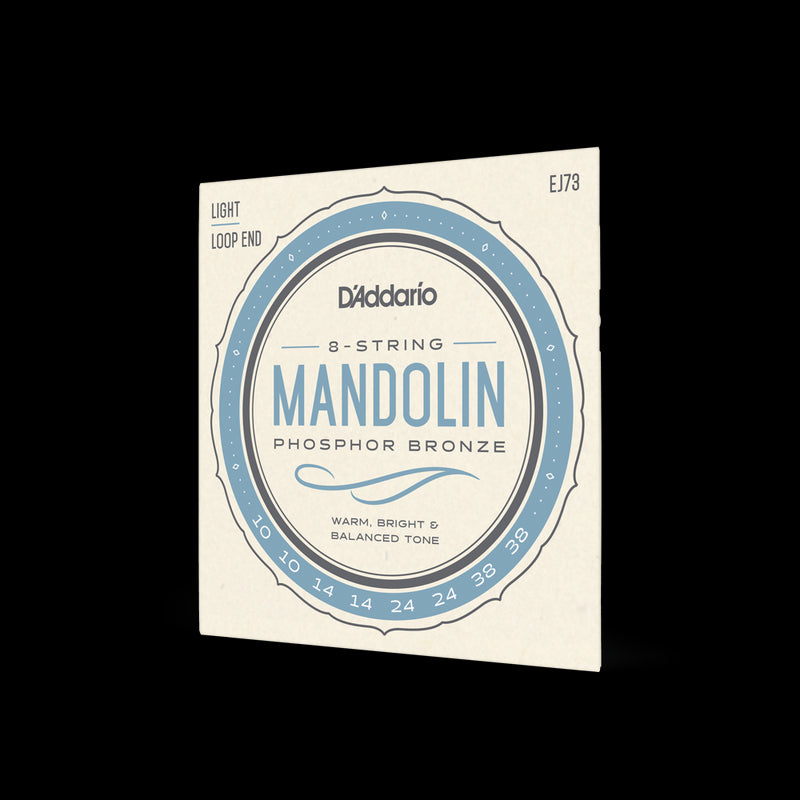 D'Addario EJ73 Mandolin Strings Set Light Phosphor Bronze  .010 - .038 (J73)