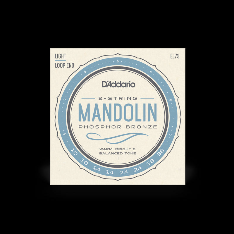 D'Addario EJ73 Mandolin Strings Set Light Phosphor Bronze  .010 - .038 (J73)