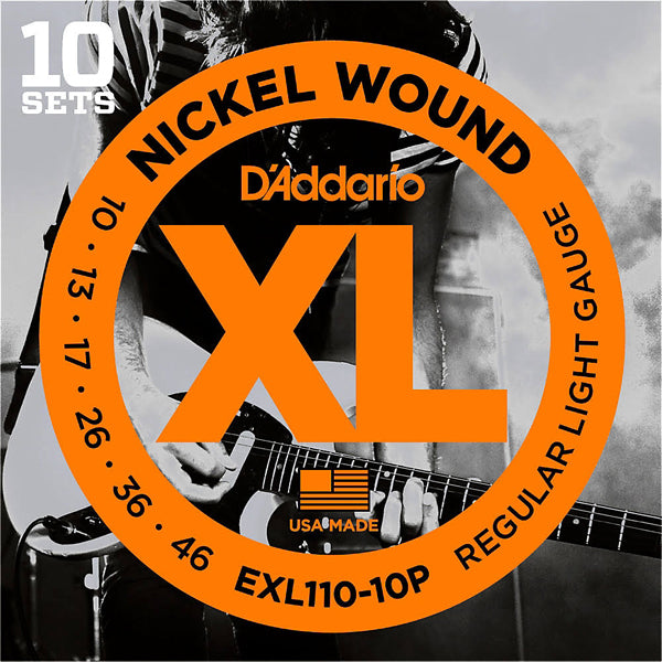 D'Addario EXL110 Electric Guitar Strings - 10-Pack