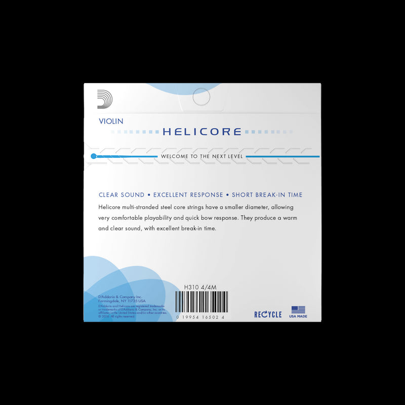 D'Addario Helicore H310 4/4 Violin Strings Set Medium