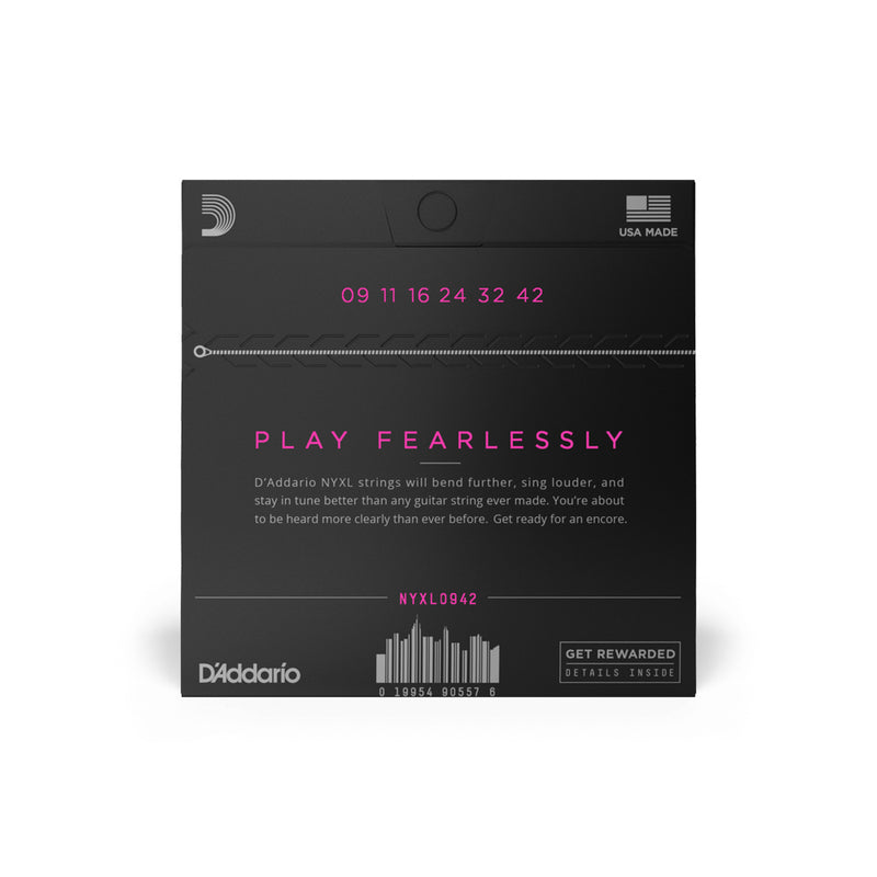 D'Addario NYXL0942 Nickel Wound Electric Guitar Strings, Super Light, 9-42