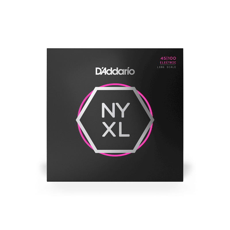 D'Addario NYXL45100 Nickel Wound Bass Guitar Strings, Regular Light, 45-100, Long Scale