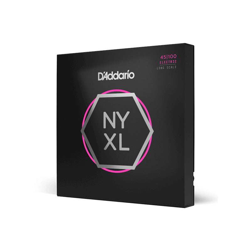 D'Addario NYXL45100 Nickel Wound Bass Guitar Strings, Regular Light, 45-100, Long Scale