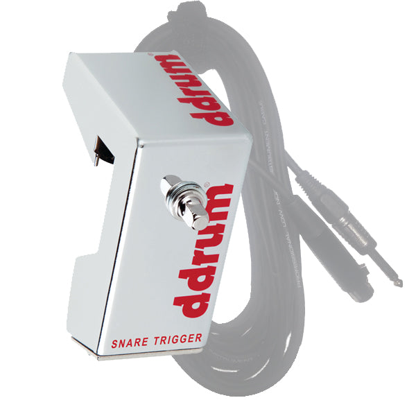 ddrum Chrome Elite Acoustic Drum Trigger for Snare Bundle with Cable