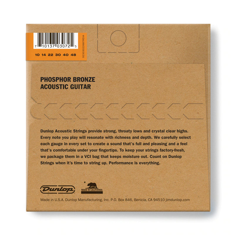 Dunlop DAP1048 Phosphorus Bronze Acoustic Guitar Strings Set 10-48
