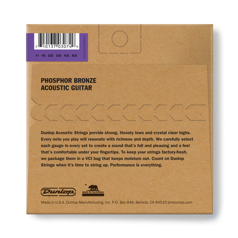 Dunlop DAP1152 Phosphorus Bronze Acoustic Guitar Strings Set 11-52