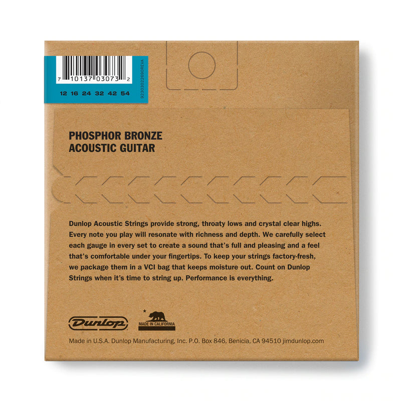 Dunlop DAP1254 Phosphorus Bronze Acoustic Guitar Strings Set 12-54