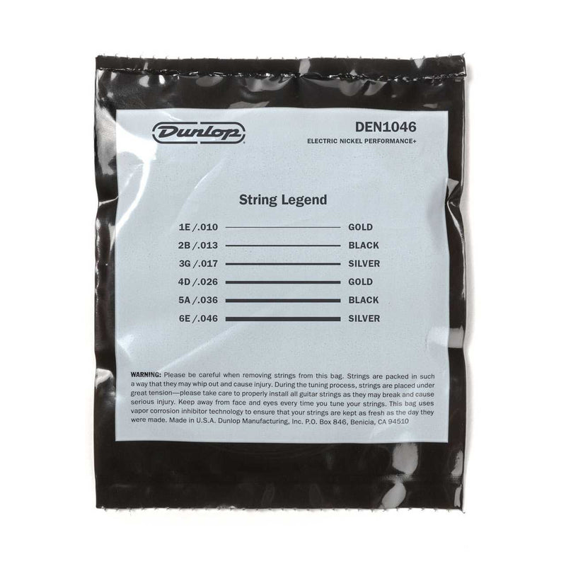 Dunlop DEN1046 Nickel Electric Guitar Strings Set 10-46