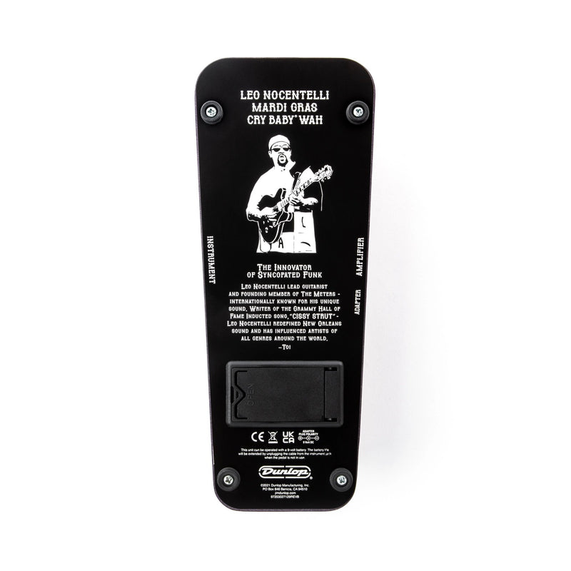 Dunlop LN95 Leo Nocentelli Mardi Gras Guitar Wah Pedal