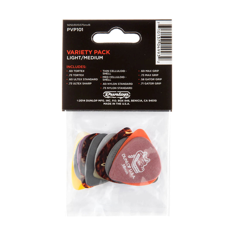 Dunlop PVP101 Guitar Picks Variety Player's 12-Pack