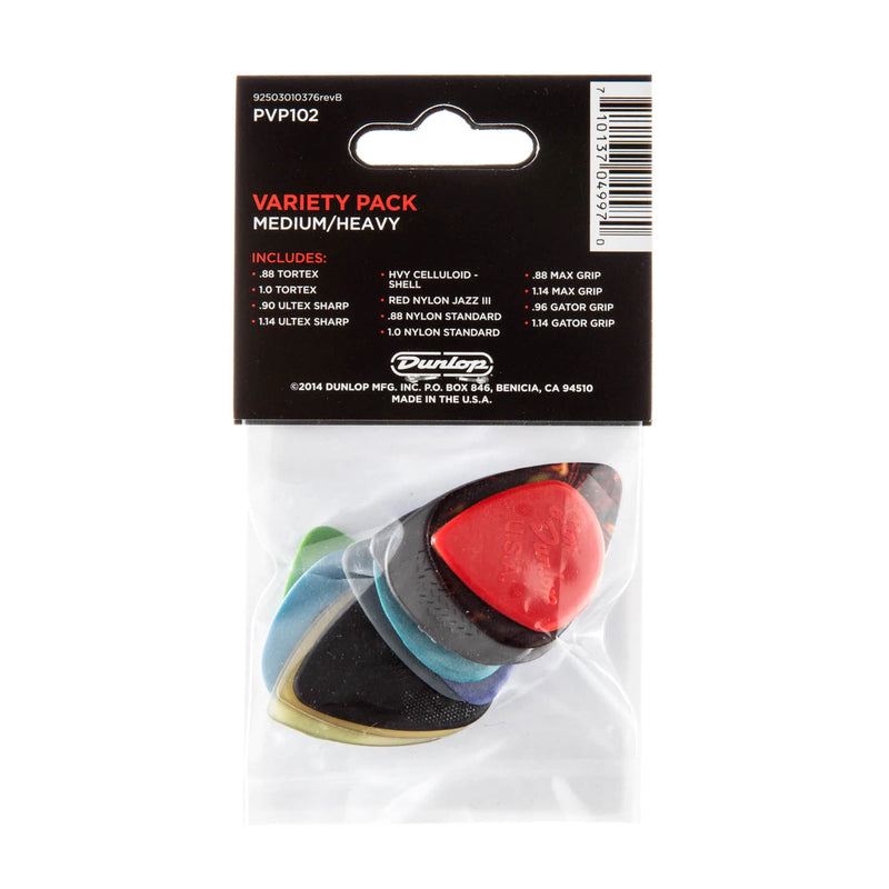 Dunlop PVP102 Guitar Picks Variety Player's 12-Pack