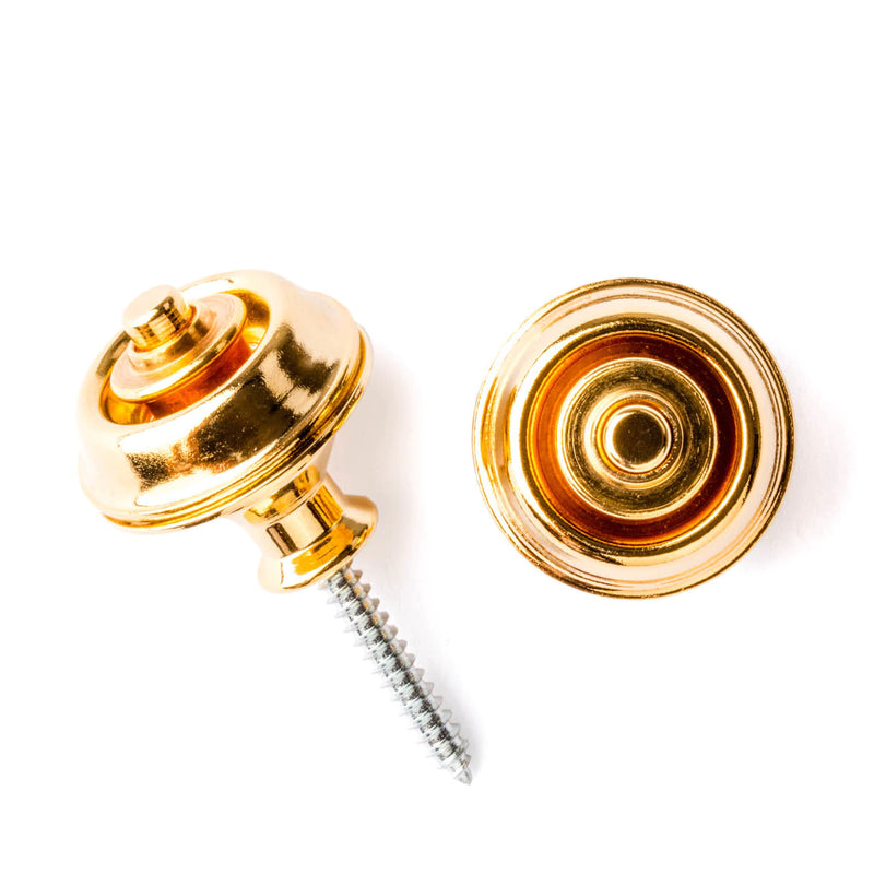 Dunlop SLS1034G Straplok Dual Design Guitar Strap Locks Set - Gold