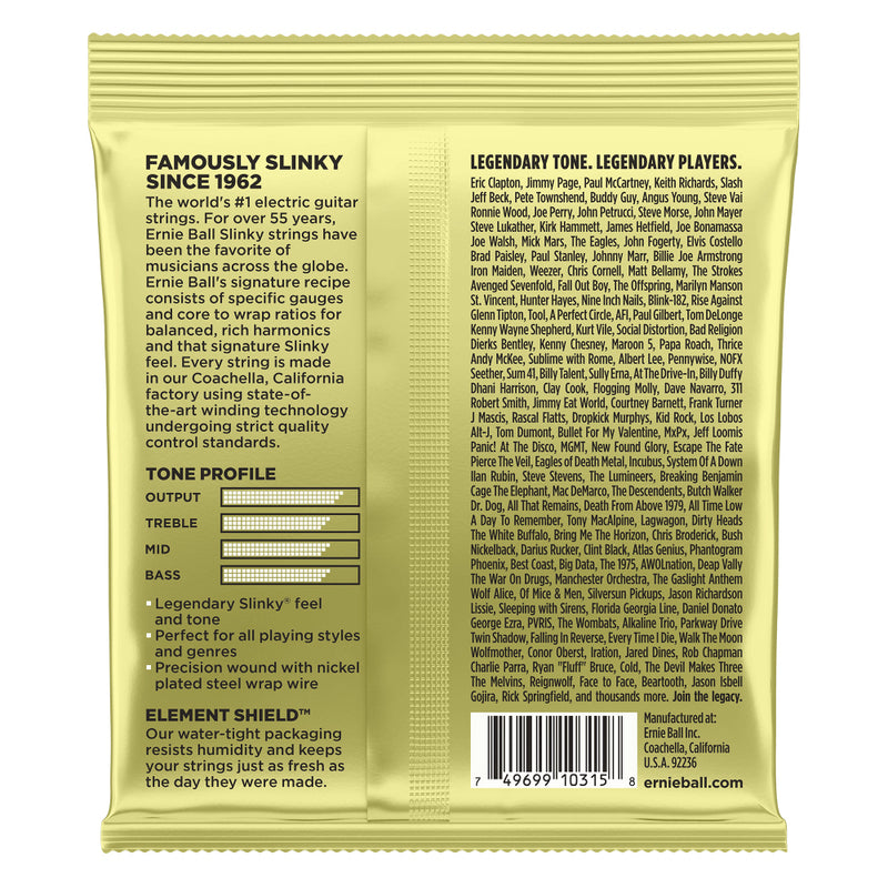 Ernie Ball Mammoth Slinky Nickel Wound Electric Guitar Strings 12-62