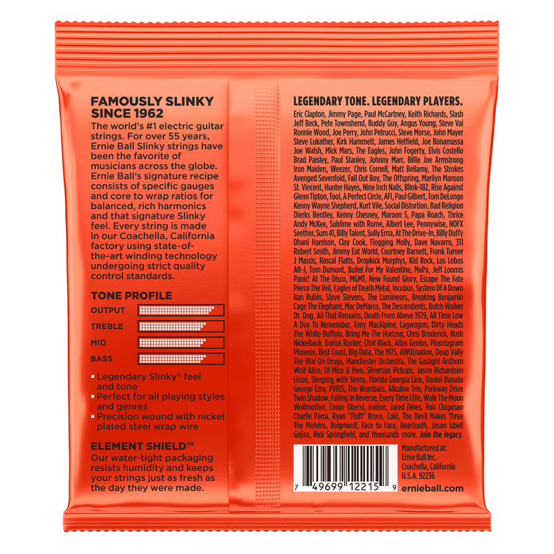 Ernie Ball Skinny Top Heavy Bottom Slinky Nickel Wound Electric Guitar Strings 10-52