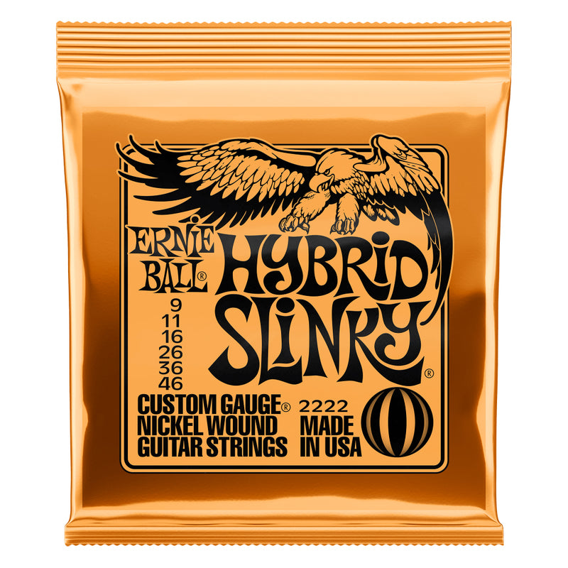 Ernie Ball Hybrid Slinky Nickel Wound Electric Guitar Strings 9-46