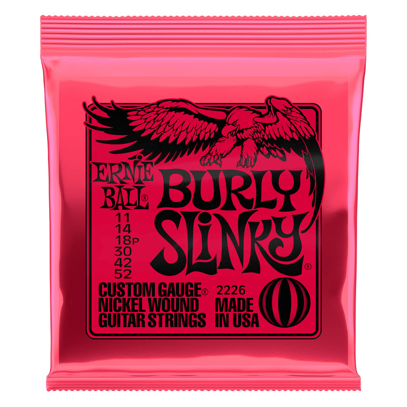 Ernie Ball Burly Slinky Nickelwound Electric Guitar Strings 11-52