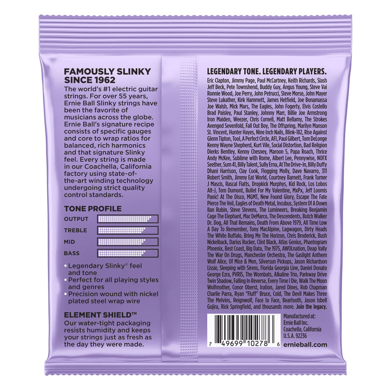 Ernie Ball Ultra Slinky Nickelwound Electric Guitar Strings 10-48