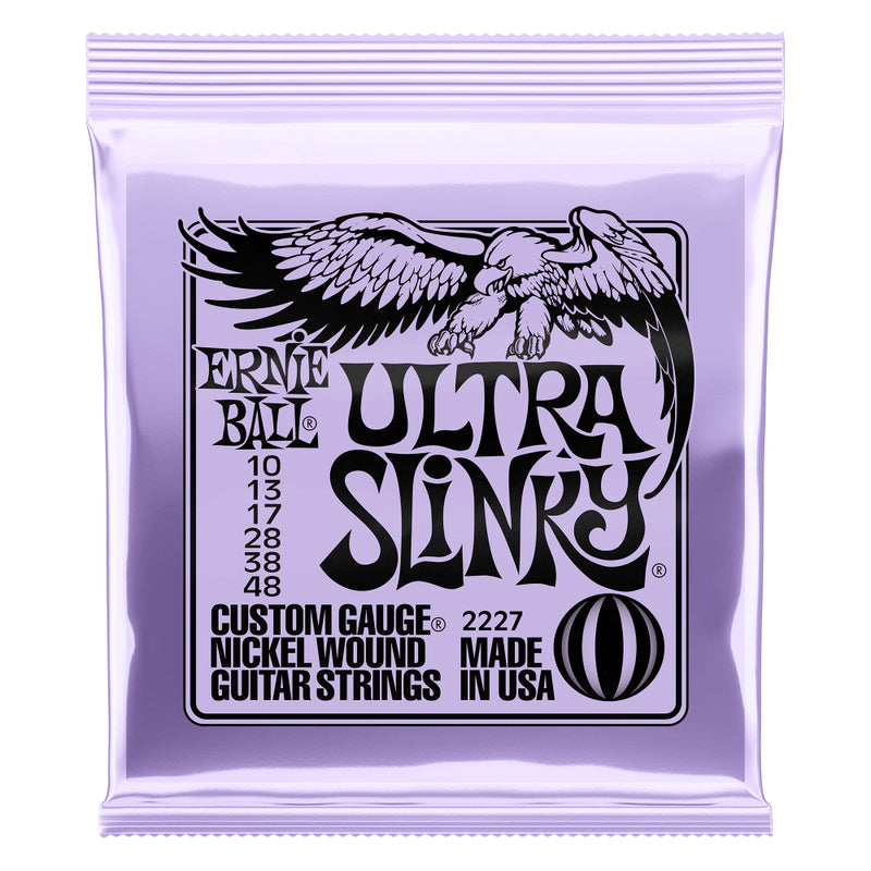 Ernie Ball Ultra Slinky Nickelwound Electric Guitar Strings 10-48