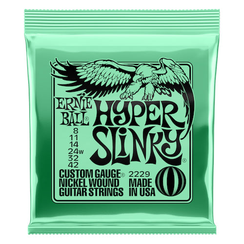 Ernie Ball Hyper Slinky Nickel Wound Electric Guitar Strings 8-42