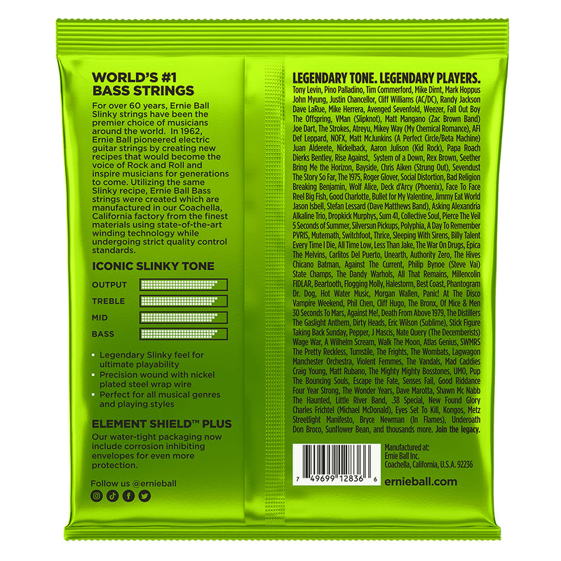 Ernie Ball Regular Slinky Nickel Wound Electric Bass Guitar Strings .045-.0130 5-String Set