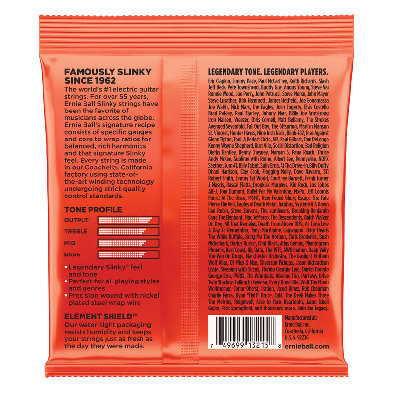 Ernie Ball Skinny Top Heavy Bottom Slinky Nickel Wound Electric Guitar Strings 3 Pack 10-52