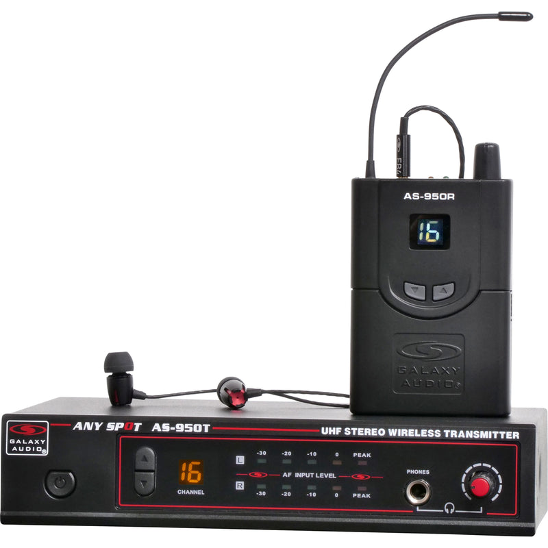 Galaxy AS-950 In-Ear Monitor System - Freq-P2 470 MHz - 489 MHz