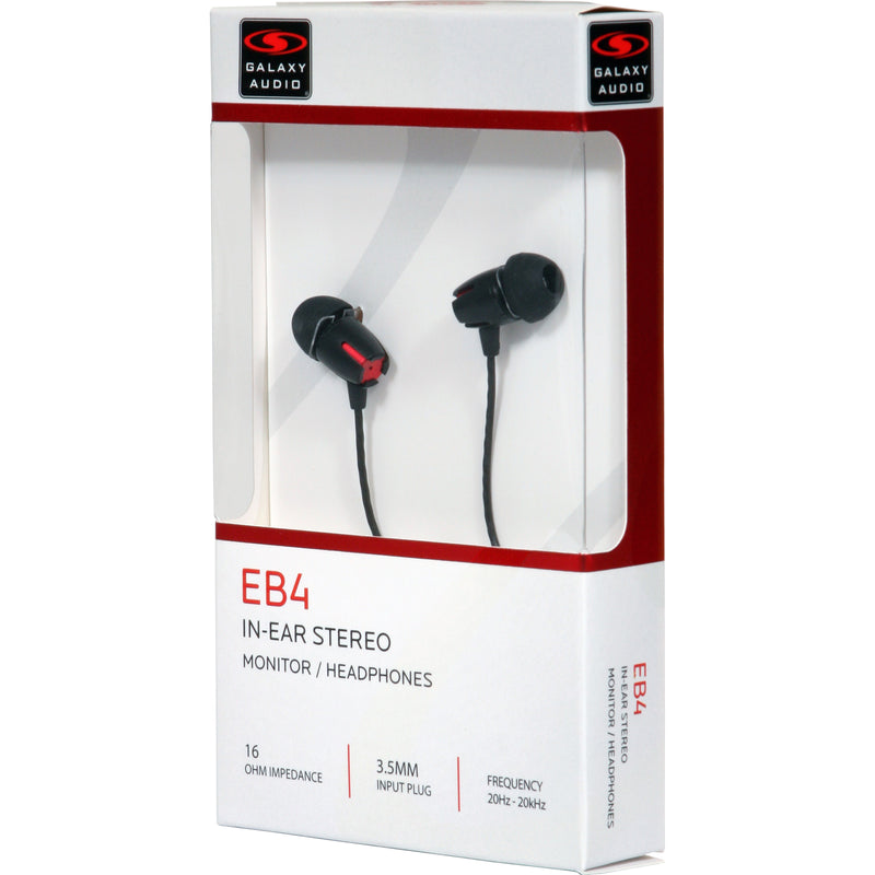 Galaxy Audio EB-4 In-Ear Monitor Earbuds