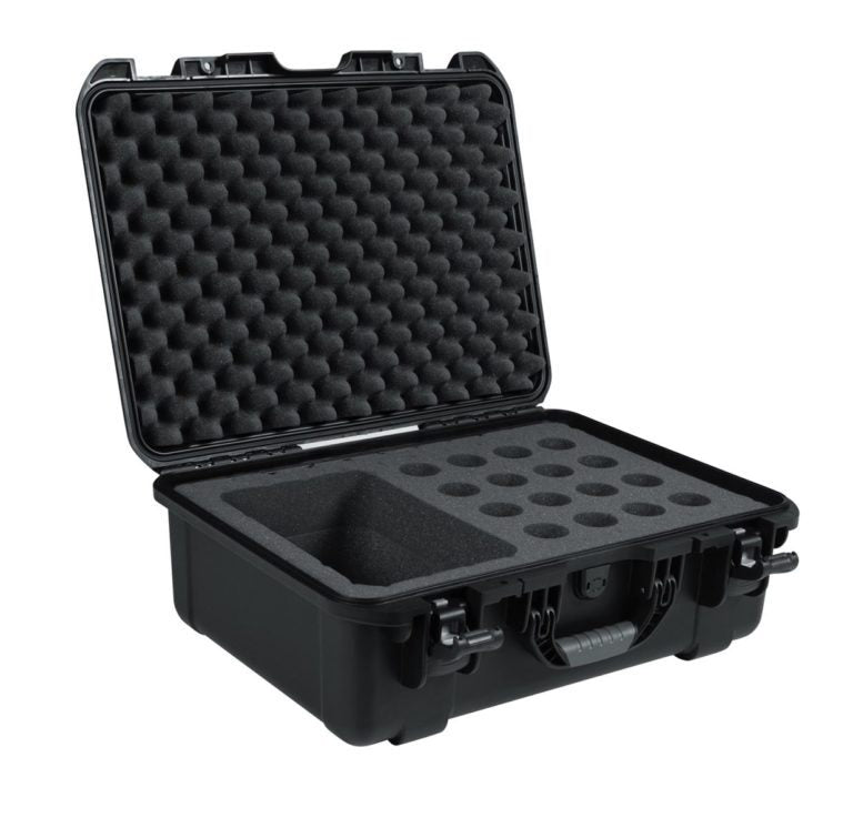 Gator Cases GM-16-MIC-WP Waterproof Case for 16 Handheld Microphones & Accessories