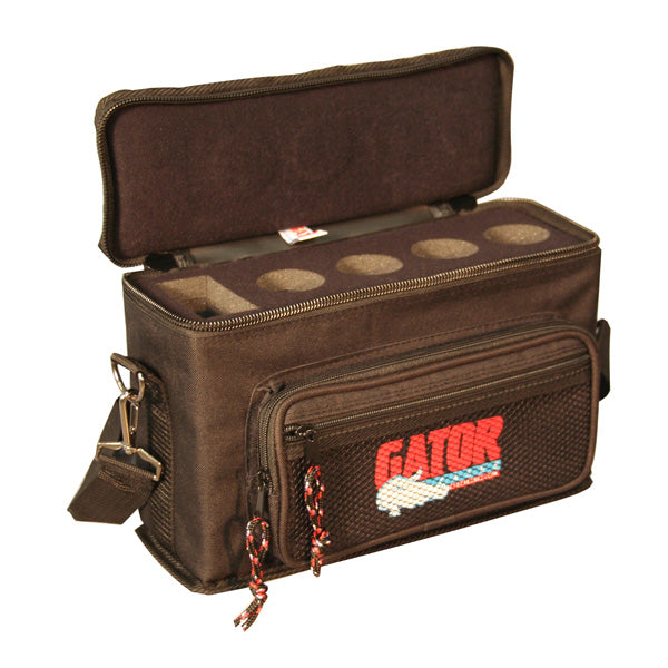 Gator GM-4 Padded Microphone Bag for 4 Mics and Cables