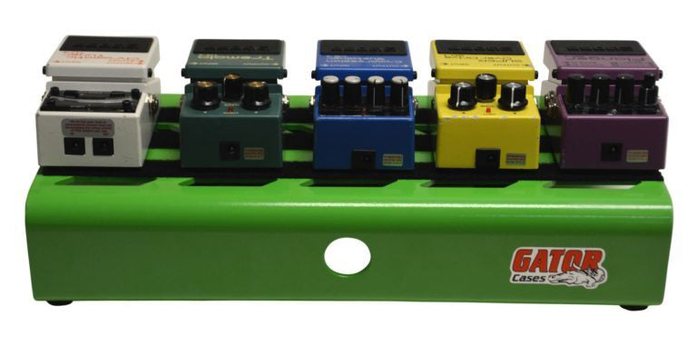 Gator Cases GPB-LAK-GR Small Alluminum Pedal Board w/Carry Bag - Green