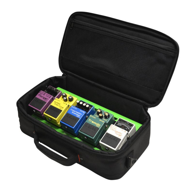 Gator Cases GPB-LAK-GR Small Alluminum Pedal Board w/Carry Bag - Green