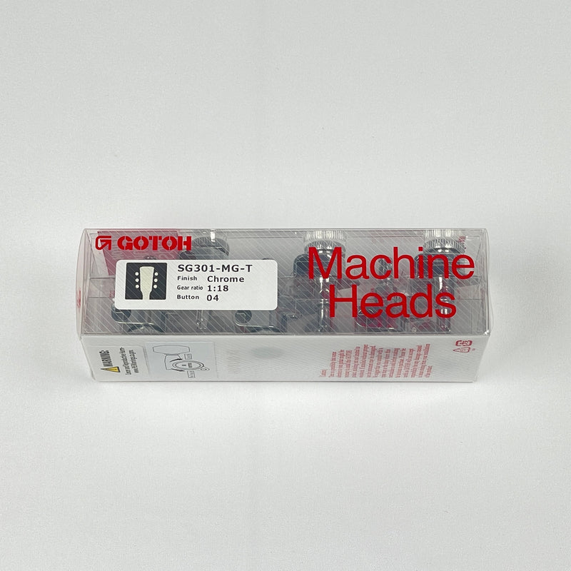 Gotoh SG301-MG-T MAGNUM-LOCK TRAD Locking Guitar Tuner Set Keystone Keys 3x3 - CHROME