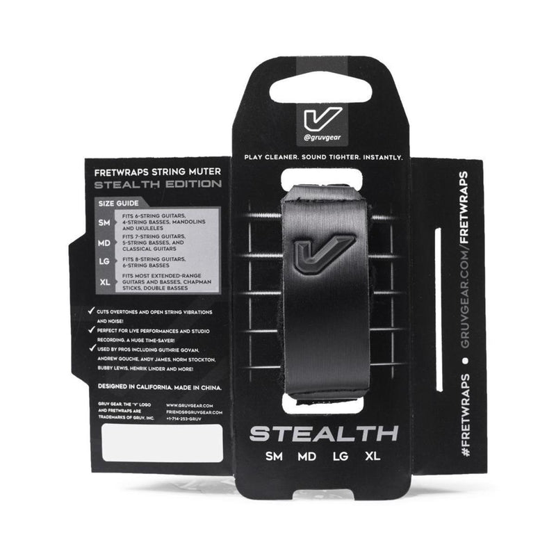Gruv Gear Medium FretWraps Stealth Edition - Black