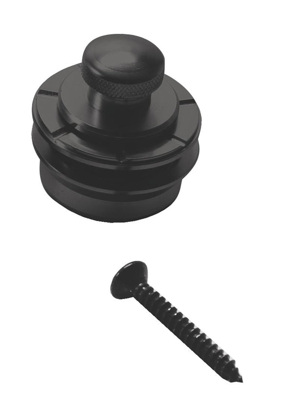 Hennessey Solid Brass Strap Locks Set (Pair) - Black