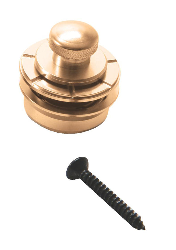 Hennessey Solid Brass Strap Locks Set (Pair) - Gold