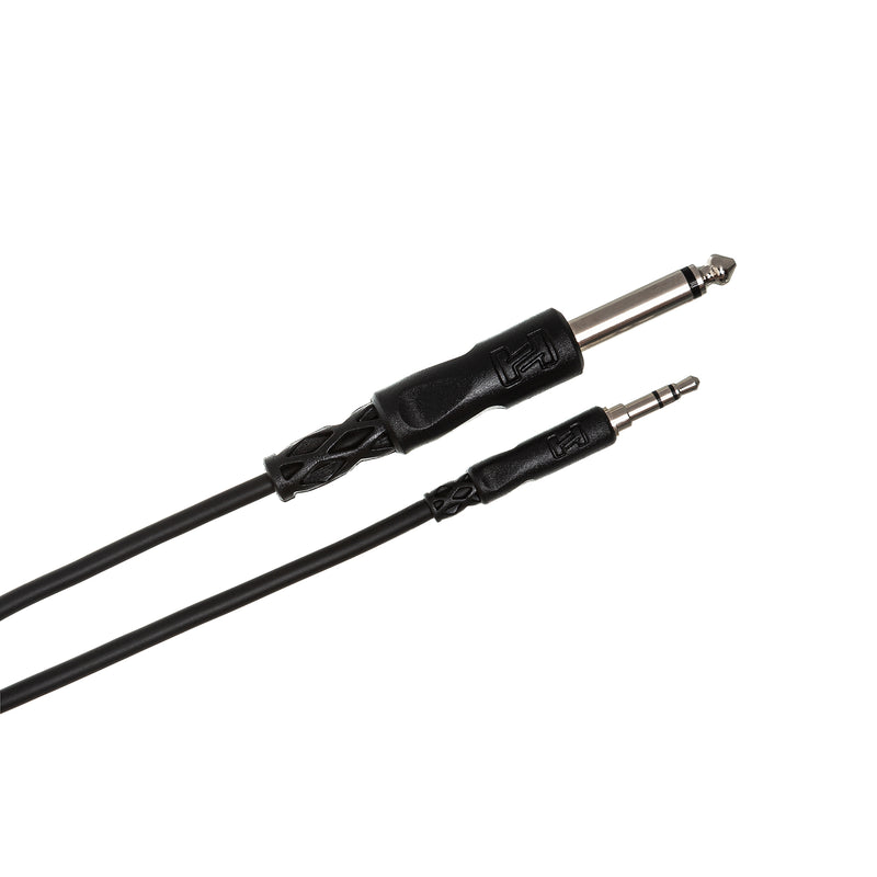 Hosa CMP-105 Mono Audio Cable, 3.5 mm TRS to 1/4 in TS - 5 ft