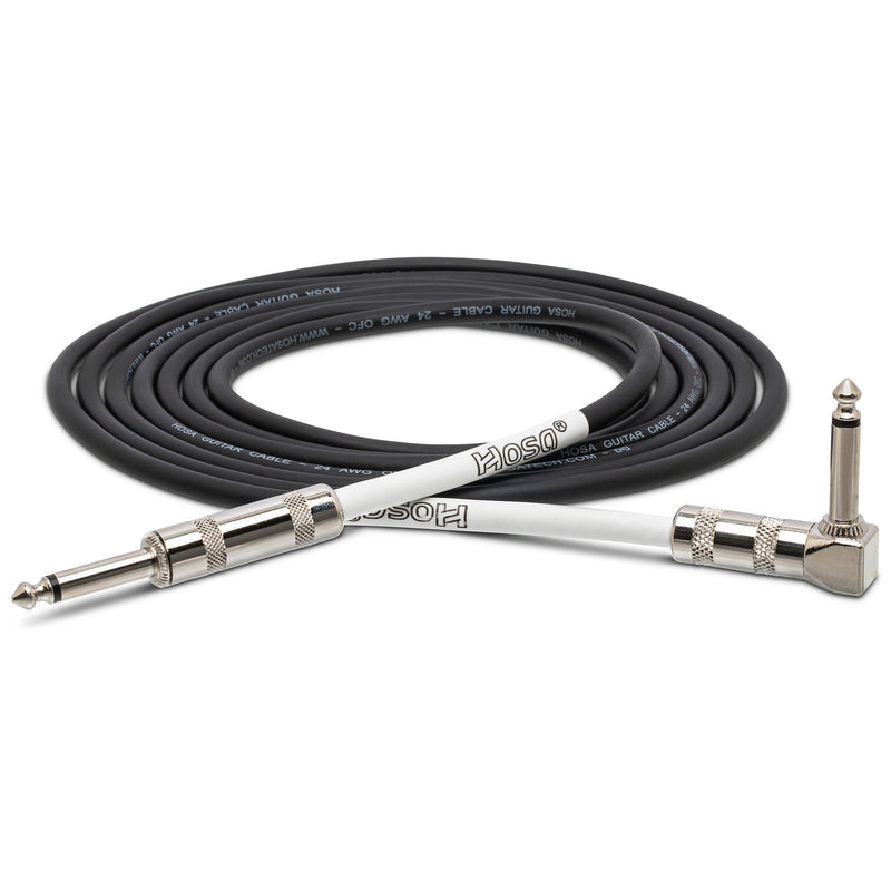 Hosa Instrument/Guitar Cable - Right Angle to Straight Plug - 15ft
